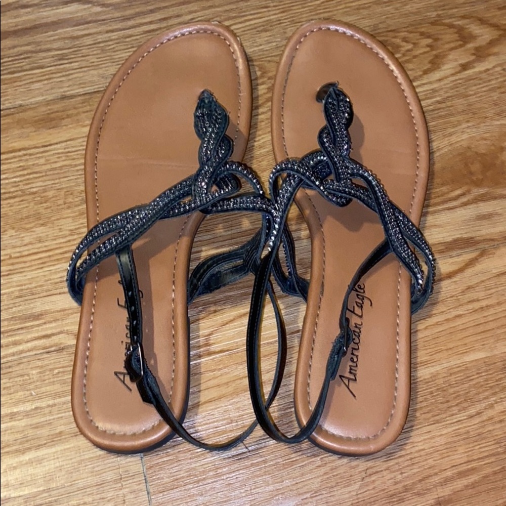 Sandals.